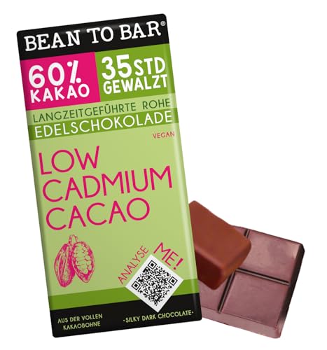 Edelmond Low-Cadmium Zartbitter-Schokolade - Feinster Schokoladengenuss: Vegan & Dunkler Edelkakao (1 Tafel, 75g)