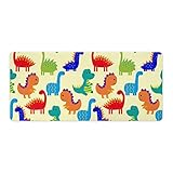 大型マウスパッド ゲーミング カラフル かわいい 恐竜の種類 漫画 滑り止めゴムベース 滑らか表面 デスクマット 防水 パソコンマット テーブルマット 耐高温 エッジマウスマット 耐久性 大きい 傷つきにくい キーボードパッド 光学式マウス対応 疲労軽減 パソコン PCゲーム 入学式 お祝い 40x90cm