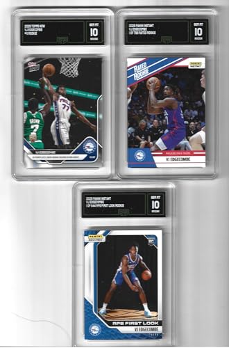 Graded Gem Mint 10 Vj Edgecombe 76ers Basketball Rookie 3