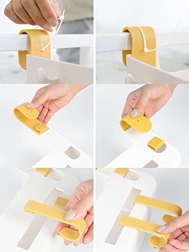 7Uyuu Bedside Caddy Organizer Bunk Bed Shelf Hanging Bedside Storage Shelf For Dorm Bunk Bed College Plastic Bedside Holder For Phone Glasses Bottle - White (Caddy) #TOP6