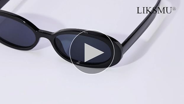 Amazon.com: Oval Sunglasses for Women Men Vintage Retro