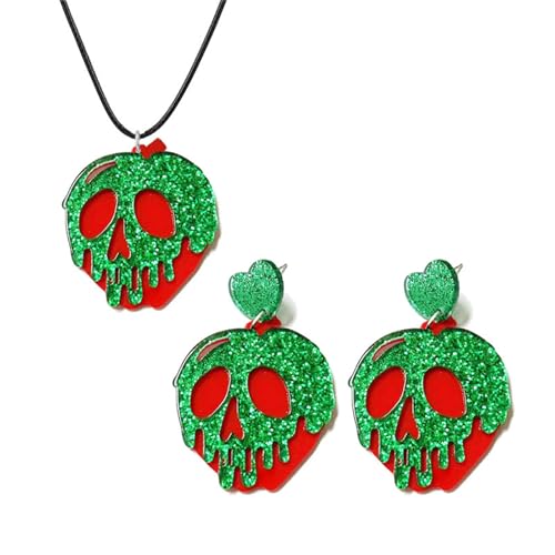 Poison Apple Snow White Witches Earrings for Women Cute Halloween Cosplay Costume Jewelry