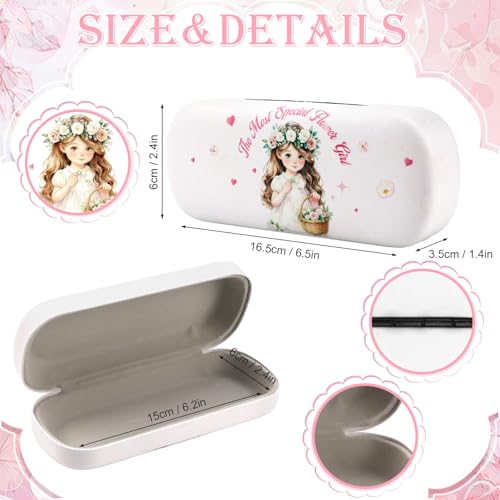 Image of Kids Sunglasses for Girls with Eyeglasses Case for Party Beach Dress Up Glasses