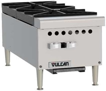Vulcan VCRH12 Hotplate gas countertop 12" (2) 25,000 BTU open burners