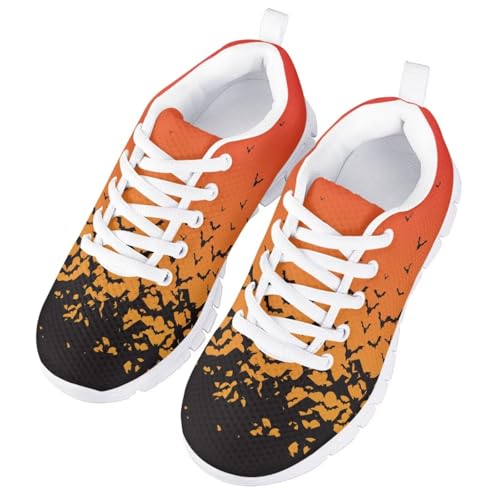 Forchrinse Halloween Sneakers for Boys Girls Lace-up Tennis Running Shoes Breathable Mesh Walking Shoes2