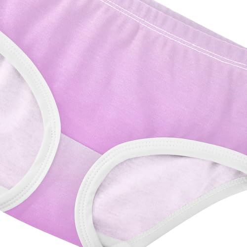 Joisal Cotton Girls Underwear Toddlers Magnolia Lavender Magenta Gradient Cute Panties Girl Flower Kids Undies Briefs 2t4