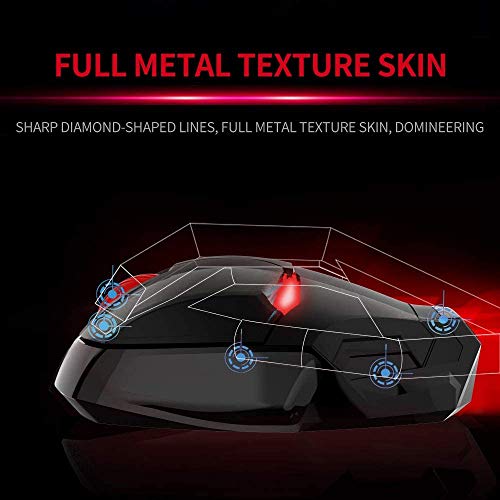 Kabellose Computer-Maus mit USB-Empfänger, 2,4 G, tragbarer mobiler Computer, klick lautlos, optische Mäuse für Computer, MacBook, Notebook, PC, Laptop, Schwarz – Bild 5