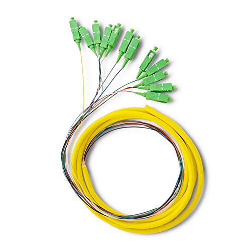 Qoltec 12 x Pigtail Fiber Optic SC/APC | Singlemode | G657A2 | 2 m
