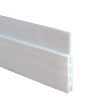Stick&Seal Silicone Sweep Weather Stripping Door Draft Stopper (28 mm Wide X 1 m) (White)