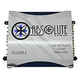 Absolute Synergy Series SNA-2000.4 2000-Watt Maximum Power 4-Channel Mosfet Amplifier