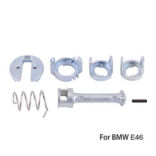 Image of Qiilu lock cylinder repair kit door lock for 04 for BMW 330ci - Car Front Door Lock Repair Kit, Left Right Door Lock Cylinder Repair Kit Replacement Parts Fit for BMW E46 3 Series 1998-2005
