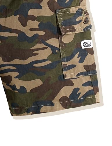 Image of Amazon Brand - Symbol Boy's Cotton Chino /Cargo Shorts | Elasticated Waistband | Age 6-14 Years
