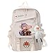 KJHG Genshin Impact Anime Zaino Kaedehara Kazuha,Backpack Casual Lavoro Viaggio Business Borsa da College Adatta per Laptop per Ragazzi Ragazze Uomini e Donne