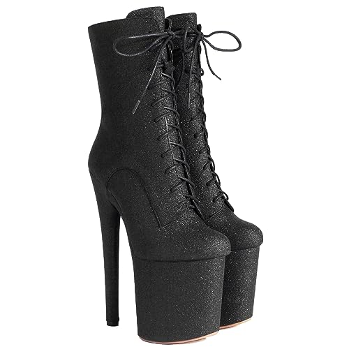 Roimaash Women Fashion 20CM Pole Dance Ankle Boots3