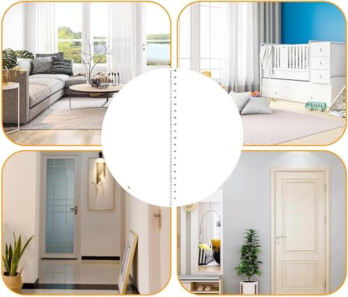 Image of Brixella Kids Growth Chart Wall Sticker - Removable Height Measurement Ruler for Children, Nursery, Bedroom & Playroom Decor | Wall Sticker (Up to 200cm)