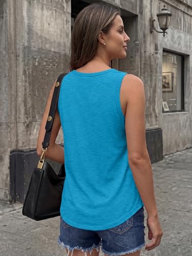 Image of AUTOMET Women's Square Neck Tank Top | Soft Lightweight Sleeveless Shirt, Loose Fit Flowy Summer Basic for Layering, Casual & Workout