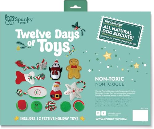 Spunky Pup 12 jours de jouet le cadeau idéal pour fêter Noël avec son chien - 4