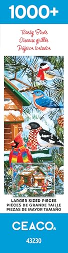 Ceaco - Toasty Birds Christmas - Rompecabezas de 1000 piezas para adultos miniatura 7