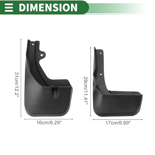Image of Mud Flaps Splash Guards Mud Guards for Lexus RX 2020-2022 W /Mount Accessories