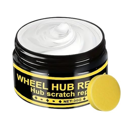 Reparación de sarpullidos en la acera - Kit de reparación de llantas de aleación | Pintura de retoque de llantas | restauradora automotriz 30g Protección del brillo del material de aluminio. Este