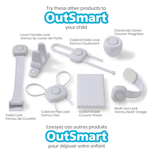 Safety 1st Trava de vaso sanitário OutSmart, branca, 1 unidade (pacote com 1)