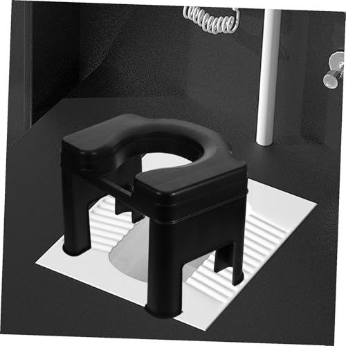 Taburete para inodoro para sentadillas de 26,5 cm y alza de baño ergonómica 5