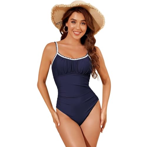 Sillictor Swimming Costume Women Tummy Control One Piece Swimsuit