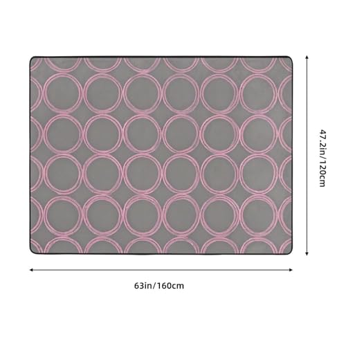 Tapis d'intérieur moderne motif quadrilobe gris de qualité - 4