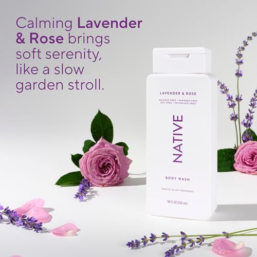 Native Body Wash Lavender and Rose 18oz by Native - Image 6