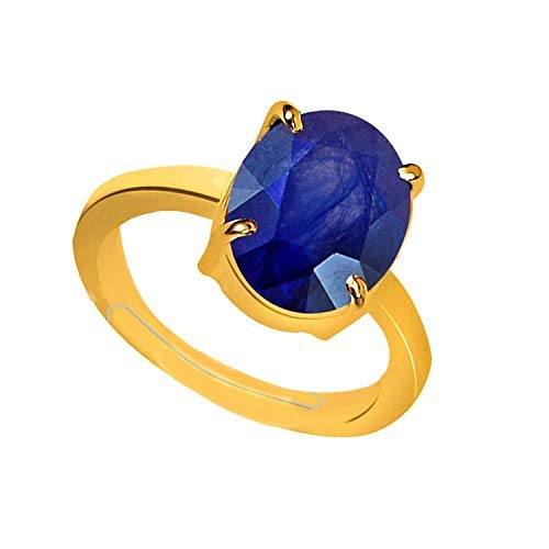 Bague ajustable saphir bleu Neelam en panchdhatu, le cadeau idéal pour femme
