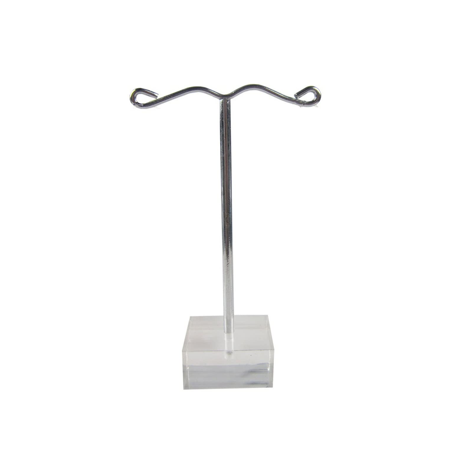 TRIONN Travel Jewelry Organizer, Metal Earrings Shelf Jewelry Display Rack Tree Stand Holder Accessories Show Organized Props Case Boutique