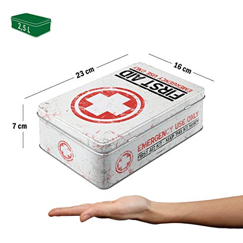 Nostalgic-Art Tin Box Flat, Metal, Multicoloured, 6 X 16 X 7 Cm / 9 X 6,3 X 2,8 Inch #TOP1