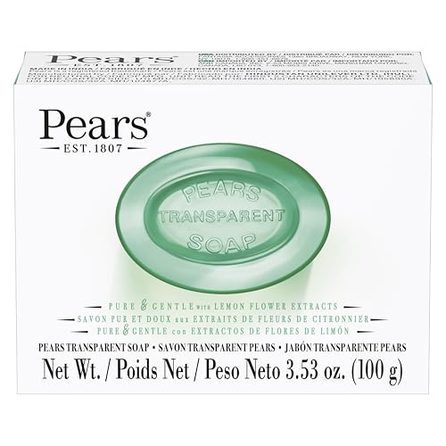 Pears Pure & Gentle Transparent Soap Bar 100 g, Green