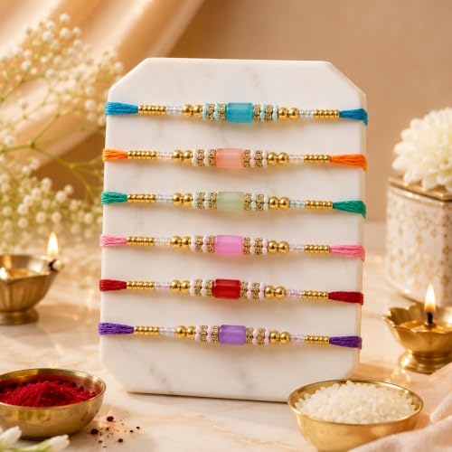 Image of FINEMOE Rakhi Set for Brother, Raksha Bandhan Gifts | Skin Friendly Adjustable Tie, Rakhdi Festival