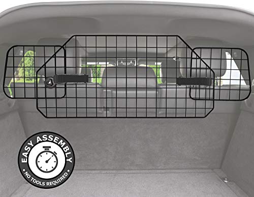 Pawple Dog Barrier for SUV's, Cars & Vehicles, Heavy-Duty - Adjustable Pet Barrier