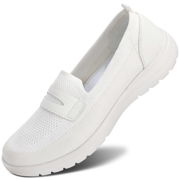 Loafers for Women Comfort Slip On Walking Shoes Knit Dressy Comfortable Business Casual Work Flats-image-28