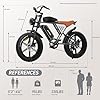Electric Bike 20" x 4.0 Electric Bike for Adults with 1000W Brushless Motor with Unlockable Rage Mode, 48V 34Ah Removable Dual Batteries, 31MPH 120 Miles Long Cruising Range,7-Speed ebike UL Certified #4