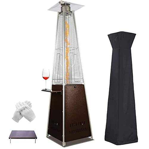 Outdoor Patio Propane Heater, 48,000 BTU Pyramid Glass Tube Patio
