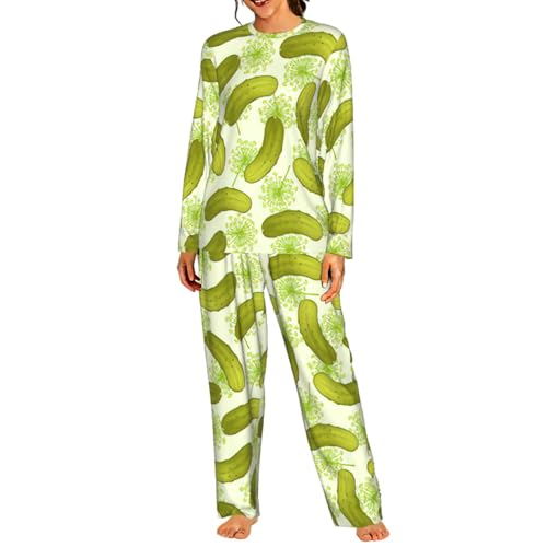 Pyjama sushi et cornichon pour femme ensemble de nuit confortable