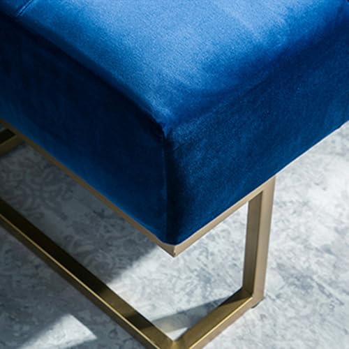 Banc avec coussin rembourré et tabouret de chambre moderne