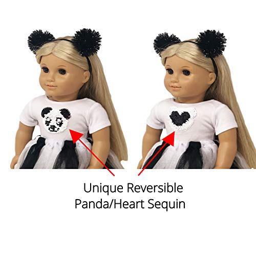 image for MY GENIUS DOLLS Panda Doll Clothes. Fits 18 inch Dolls Like Our Genera