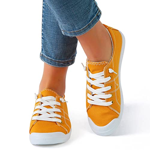 Sneaker rétro décontracté pour pieds sensibles en toile - 3