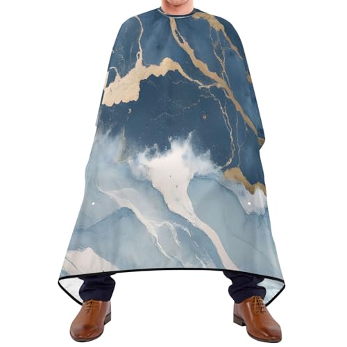 Capa de barbería impermeable Kigai Marble para hombres miniatura 1