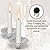 Aluminum Disposable Candle Holders For Taper Candles / 50 Pack Heavy Duty
