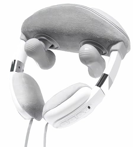 Image of HOUZAIDE WORLD OF WELLNESS & CARE Battery Powered Neck And Shoulder Massager For Neck, Shoulder And Migraine Pain Relief | 6D Massage Device With Heat & Kneading | Holi gift options,Cream