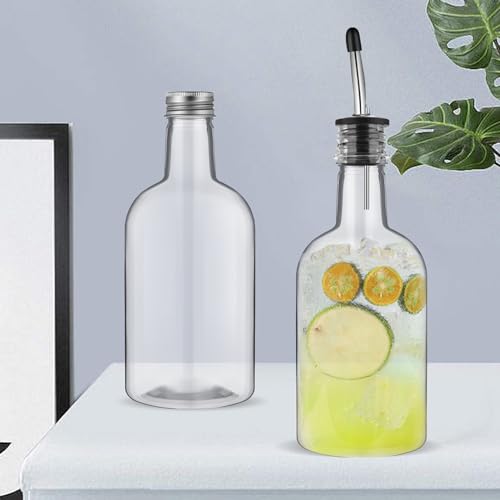 Botellas de cuello largo Maxcheck de 16 oz para servir mezclas e ingredientes sin derramar 6
