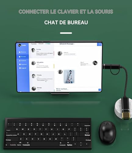 Adaptateur USB A vers USB C résolvant les conflits de câbles iPhone et iPad