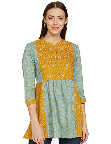 Image of Max Women's Printed Band Collar Tunic