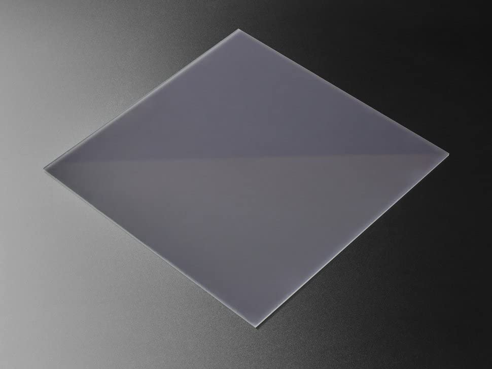 Schwarze LED-Diffusions-Acrylplatte 12" x 12" - 0,1" / 2,6mm dick
