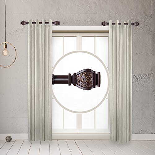 Rudi 1" Jypsiere Side Curtain Rod 12-20 inch (Set of